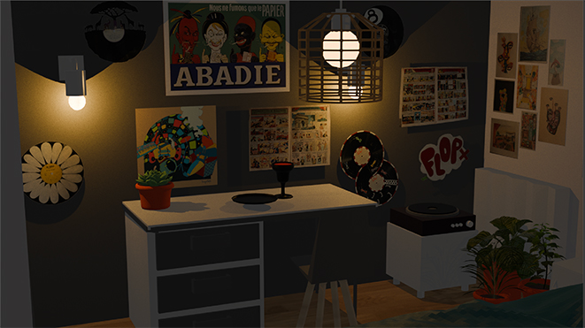 modélisation 3D de ma chambre